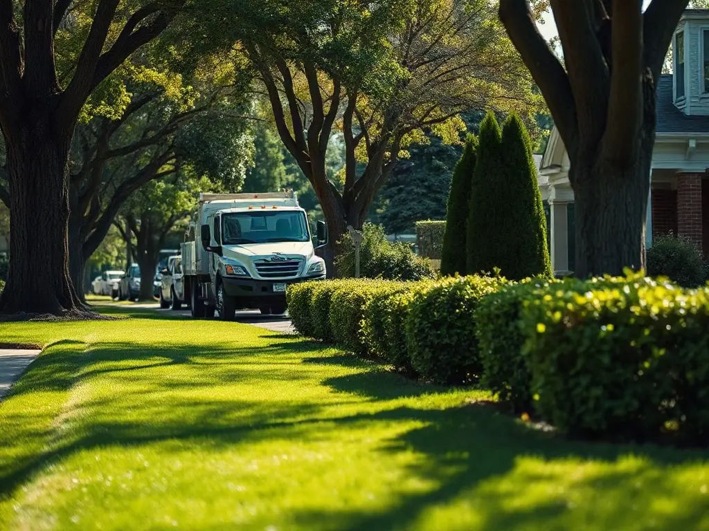Lawn-care pro hanging door hangers on the same street where he already mows during peak season