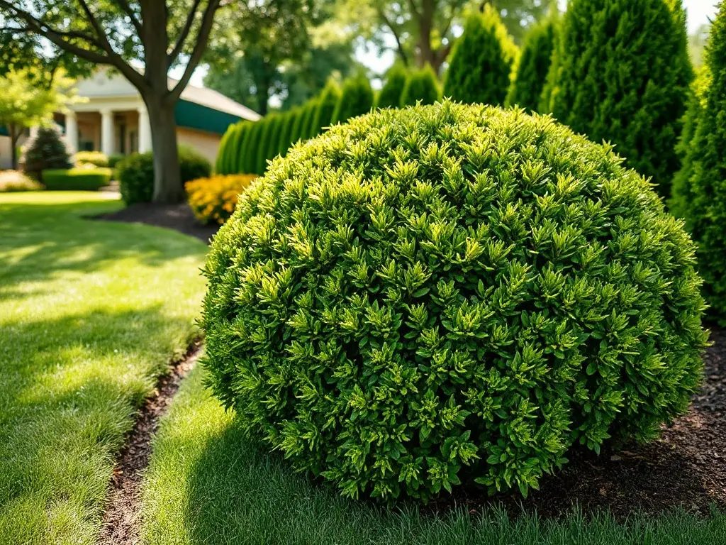A block of similar suburban lawns showing route density potential for a mowing-only business