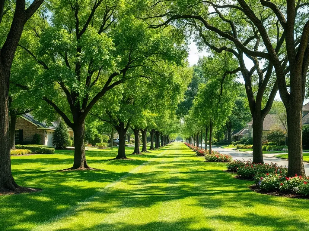 Solo operator mowing a suburban lawn efficiently — increasing lawn care revenue without adding customers by raising blade h