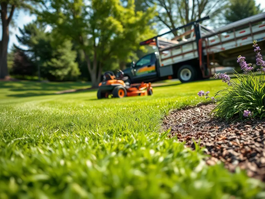 Lawn care pro deciding whether to take a customer outside his tight suburban mowing route