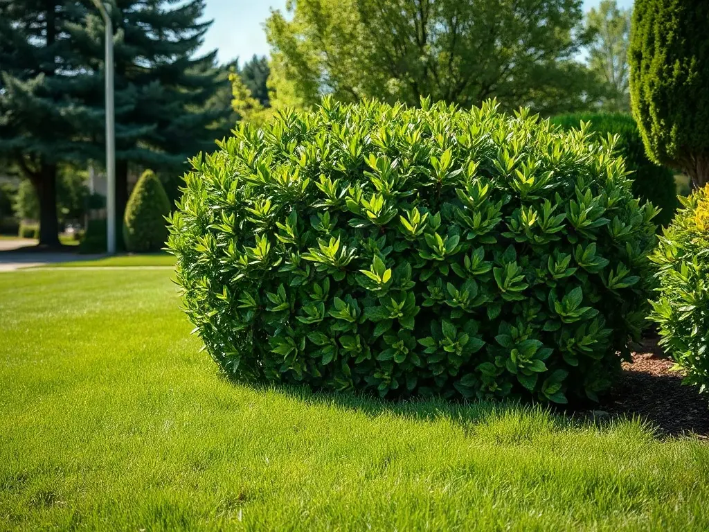 Pro mowing a dense neighborhood route, the kind of route density that drives lawn mowing business profit margins